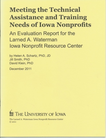 Meeting the Technical Assistance & Training Needs of Ia Nonprofits