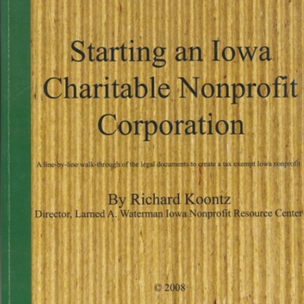 Starting an Iowa Charitable Nonprofit Corporation